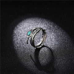 Anillo abierto de aleación estilo punk hip hop