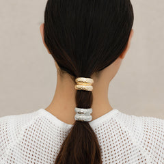 Women's Simple Style Geometric Alloy Plating Hair Tie