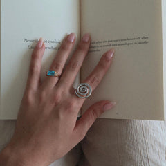 Wholesale Jewelry IG Style Spiral Thread 304 Stainless Steel 18K Gold Plated Plating Open Rings