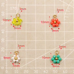 1 Piece 304 Stainless Steel Flower Pendant
