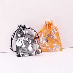 Organza de calavera de estilo clásico para Halloween