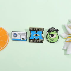 Cartoon Style Cowboy Style Letter Eye Alloy Stamping Stoving Varnish Unisex Brooches