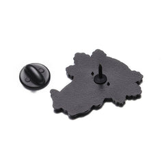 Broches para mujer con diseño de animales de dibujos animados, estampados en aleación y barnizado al horno (12 piezas por paquete)