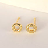 1 Pair Classical Vintage Style Simple Style Letter 304 Stainless Steel Ear Studs