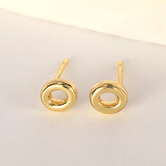 1 Pair Classical Vintage Style Simple Style Letter 304 Stainless Steel Ear Studs