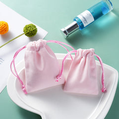 Bolsas de embalaje para joyería de franela de color sólido, estilo clásico y sencillo