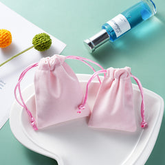 Bolsas de embalaje para joyería de felpa de color sólido, estilo clásico y sencillo