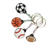 PVC soft rubber key chain wholesale football key ring cartoon football pendant World Cup gift toy spot (per 100 pieces)
