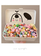 Children's hair accessories cute hair rope summer new small rubber band baby hair ring hair volume less thumb ring hair rope wholesale(per suit)