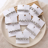 Women's Casual Korean Style Star Heart Shape Solid Color Alloy Plating Hair Clip