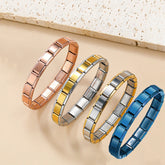 Simple Style Classic Style Color Block 304 Stainless Steel Bracelets In Bulk