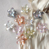 Horquilla de flor de huevo transparente AB Color Agarre de pelo Clip de tiburón Agarre de pelo degradado Accesorios para el cabello avanzados