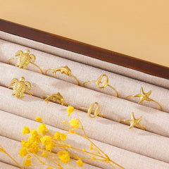 Anillo de pie de acero inoxidable 304 de color sólido de estilo simple de joyería al por mayor