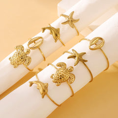 Anillo de pie de acero inoxidable 304 de color sólido de estilo simple de joyería al por mayor