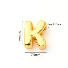 1 pieza/paquete de cuentas pulidas con forma de burbuja de cobre chapadas en oro de 18 quilates de 9,5 x 6 mm, 9,5 x 7,5 mm, 9,5 x 8 mm y 7 x 2 mm.
