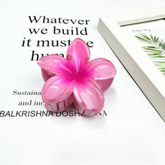 Pinzas para el pelo de plástico con diseño de flores de estilo coreano para mujer