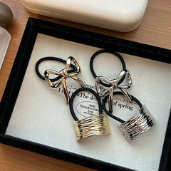 Women's IG Style French Style Bow Knot Alloy Hair Tie