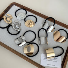 Women's Basic Simple Style Classic Style Irregular Metal Hair Tie