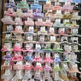 Pinzas para el pelo acrílicas geométricas de estilo sencillo y elegante para mujer