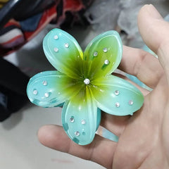 Pinzas para el pelo acrílicas con flores dulces para mujer