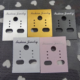 E1471 - Cartón de plástico para joyería, accesorios de bricolaje, embalaje individual con impresión en inglés, 1000 hojas