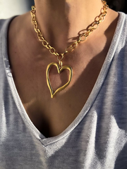 Wholesale Jewelry Modern Style Sweet Heart Shape 304 Stainless Steel 316 Stainless Steel 16K Gold Plated White Gold Plated Gold Plated Jewelry Set