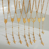 Wholesale Jewelry Religion Ethnic Style Classic Style Portrait Jesus Stainless Steel 203L 18K Gold Plated Necklace