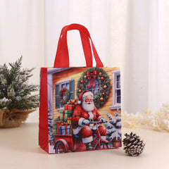 12 pieces Christmas Nordic Style Christmas Tree Santa Claus Nonwoven Party Festival Gift Wrapping Supplies Gift Bags