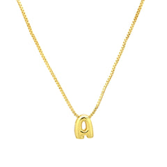 1 Piece 6*7mm Copper Letter Pendant Chain (per 2 pieces)