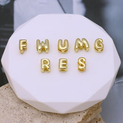 1 Piece 6*7mm Copper Letter Pendant Chain (per 2 pieces)