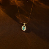 Wholesale Jewelry Simple Style Commute Heart Shape Flower Butterfly 304 Stainless Steel Zircon Abalone Shell 18K Gold Plated Inlay Pendant Necklace