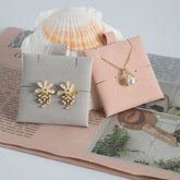 Bolsas de tela para empaquetar joyas, de estilo sencillo y básico, para uso diario, de colores sólidos.