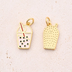 1 pieza/paquete de 15 x 12 mm, 16 x 6 mm, 16 x 9 mm, agujero de 3 a 3,9 mm, cobre chapado en oro de 18 quilates, botas para pastel, zapatos, accesorios de joyería, colgante.