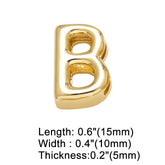 Copper 18K Gold Plated Plating Letter Bracelets