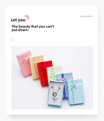 Cloud 5*8 Heaven and Earth Cover Jewelry Box Ring Ear Nail Box Necklace Set Box Jewelry Gift Jewelry Gift Paper Box