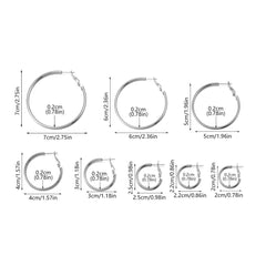 1 Pair Basic Simple Style Classic Style Round 304 Stainless Steel 18K Gold Plated Earrings