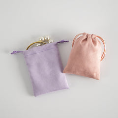 Bolsas de embalaje para joyas de franela de estilo sencillo, de colores sólidos y para uso diario, 1 unidad