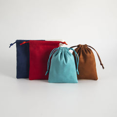 Bolsas de embalaje para joyas de franela de estilo sencillo, de colores sólidos y para uso diario, 1 unidad