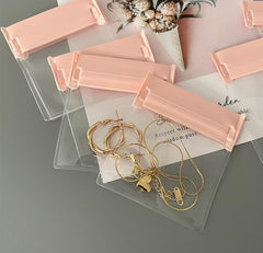 Bolsas de embalaje de joyería transparentes de uso diario de estilo simple de EVA de 1 pieza