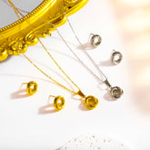 Wholesale Jewelry Simple Style Roman Style Round 304 Stainless Steel Stainless Steel Jewelry Sets