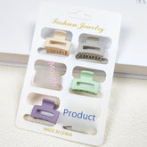 Pinza pequeña de 2,5 cm de color caramelo con diseño de Internet, color rojo, para el flequillo, para el pelo roto, accesorios para el pelo (por par)