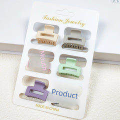 2.5cm Candy Color Small Grasp Clip Internet Red Temperament Side Clip Bangs Clip Broken Hair Clip Hair Clip Headwear Hair Accessories (per pair)