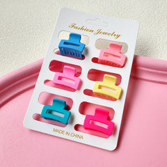 2.5cm Candy Color Small Grasp Clip Internet Red Temperament Side Clip Bangs Clip Broken Hair Clip Hair Clip Headwear Hair Accessories (per pair)