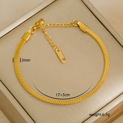 Modern Style Classic Style Letter Solid Color 304 Stainless Steel Bracelets In Bulk