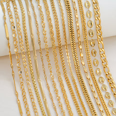 Wholesale Jewelry Basic Simple Style Solid Color 304 Stainless Steel 18K Gold Plated Necklace