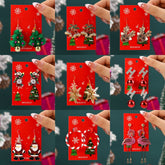 1 Pair Christmas IG Style Christmas Tree Santa Claus Snowflake Alloy Drop Earrings