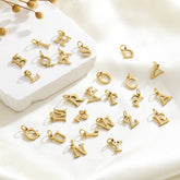 1 pieza de cuentas de letras de acero de titanio, accesorios de joyería