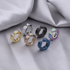 Stainless steel electroplated U-shaped ear clips without ear piercings 4 pairs
