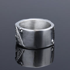 Stainless Steel Men's Animal Ring, Hip Hop Double Whale Men's Ring 2 pieces