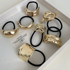 Women's Korean Style IG Style Geometric Metal Hair Tie
